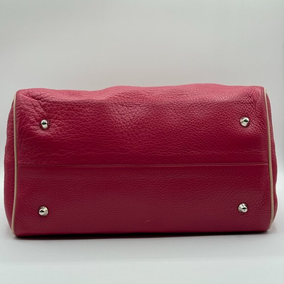 Pulicati Soft Leather Pink Satchel Bag - Picture 8 of 16